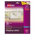 Avery Dennison EASY PEEL MAILING LABELS FOR INKJET PRINTERS, 3-1/3 X 4, CLEAR, 60PK 18664